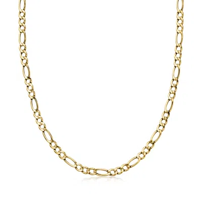 Pre-owned Ross-simons C. 1980 Vintage 5mm 14kt Yellow Gold Figaro-link Necklace