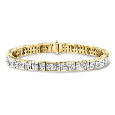 Pre-owned Ross-simons C. 1990 Vintage 11.00 Ct. T.w. Diamond Bracelet In 18kt Yellow Gold