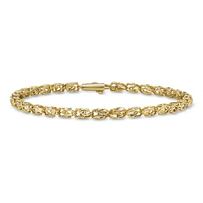 Pre-owned Ross-simons C. 1990 Vintage 14kt Yellow Gold Fancy-link Bracelet