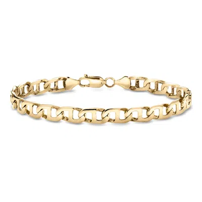 Pre-owned Ross-simons C. 1990 Vintage 14kt Yellow Gold Mariner-link Bracelet