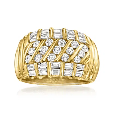Pre-owned Ross-simons C. 1990 Vintage 2.30 Ct. T.w. Diamond Ring In 18kt Yellow Gold