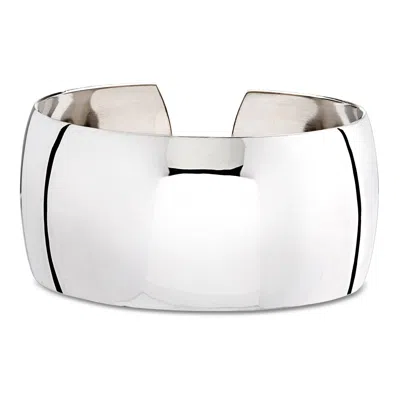 Pre-owned Ross-simons C. 2000 Vintage Sterling Silver Wide Cuff Bracelet