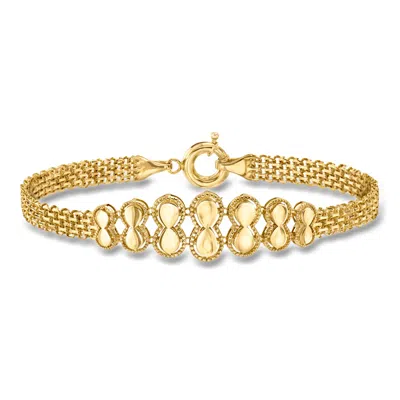 Pre-owned Ross-simons C. 2010 Vintage 21kt Yellow Gold Graduated Bracelet