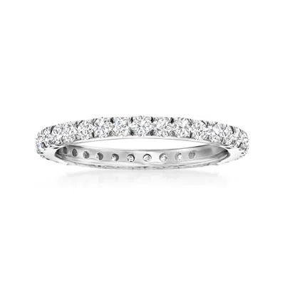 Ross-simons Diamond Eternity Band In 14kt White Gold In Metallic