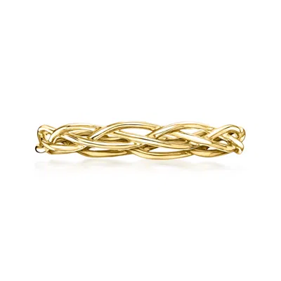 Ross-simons Italian 10kt Yellow Gold Braided Ring