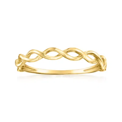 Ross-simons Italian 10kt Yellow Gold Braided Ring