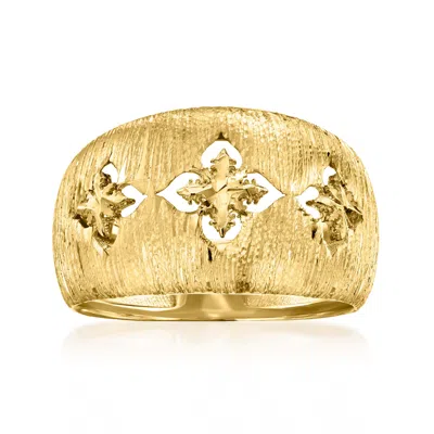 Ross-simons Italian 10kt Yellow Gold Florentine-style Ring