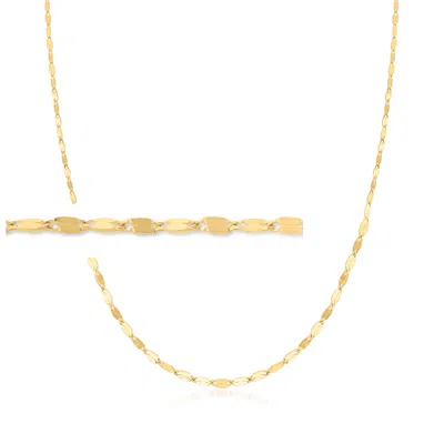 Ross-simons Italian 10kt Yellow Gold Graduated Lumachina-chain Necklace