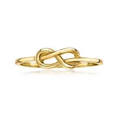 Ross-simons Italian 10kt Yellow Gold Infinity Symbol Ring