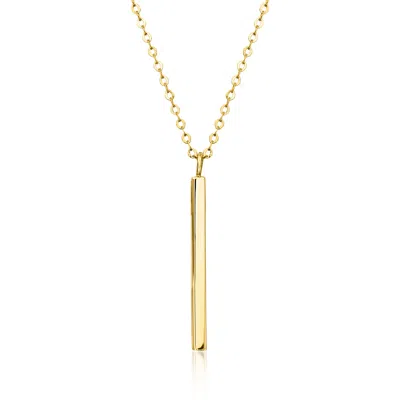 Ross-simons Italian 10kt Yellow Gold Linear Bar Necklace