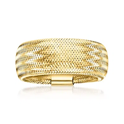 Ross-simons Italian 10kt Yellow Gold Mesh Stretch Ring