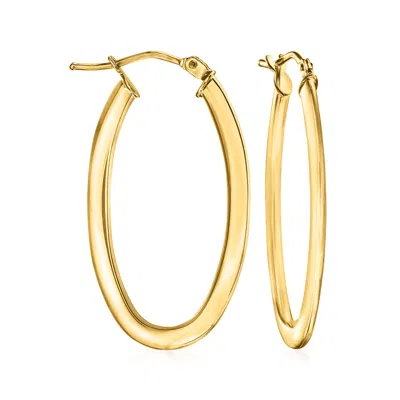 Ross-simons Italian 10kt Yellow Gold Oval Hoop Earrings