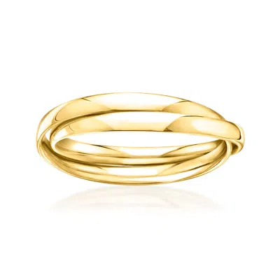 Ross-simons Italian 10kt Yellow Gold Rolling Ring