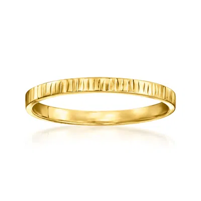 Ross-simons Italian 10kt Yellow Gold Textured Ring