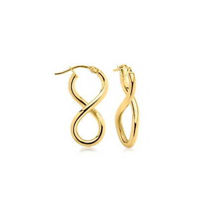 Ross-simons Italian 10kt Yellow Gold Twisted Hoop Earrings