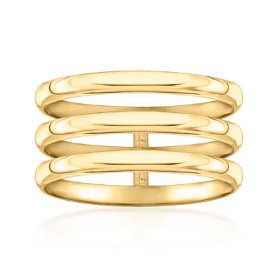 Ross-simons Italian 14kt Yellow Gold 3-row Ring