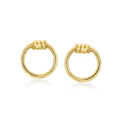 Ross-simons Italian 14kt Yellow Gold Circle Earrings