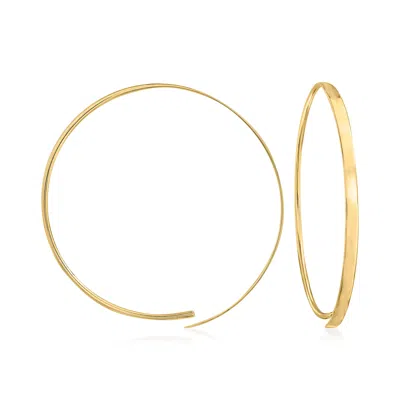 Ross-simons Italian 14kt Yellow Gold Eternity Hoop Earrings