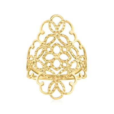 Ross-simons Italian 14kt Yellow Gold Filigree Ring