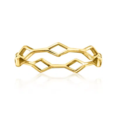 Ross-simons Italian 14kt Yellow Gold Geometric Ring