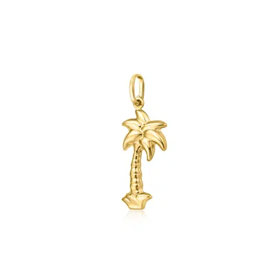 Ross-simons Italian 14kt Yellow Gold Palm Tree Charm