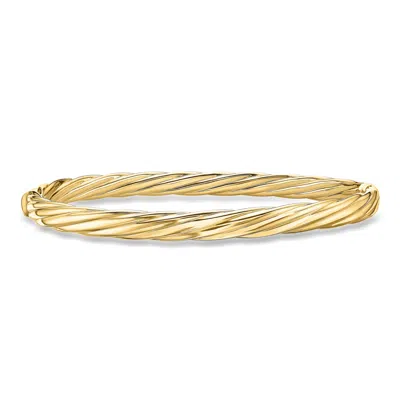 Ross-simons Italian 14kt Yellow Gold Twisted Bangle Bracelet