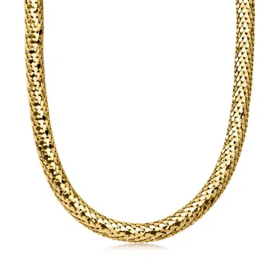 Ross-simons Italian 14kt Yellow Gold-plated Scale-pattern Necklace