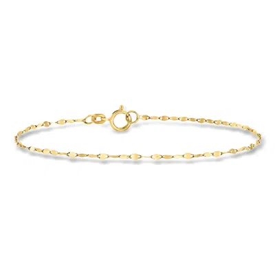 Ross-simons Italian 1.5mm 10kt Yellow Gold Lumachina-chain Bracelet