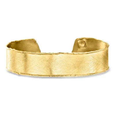 Ross-simons Italian 18kt Gold Over Sterling Cuff Bracelet