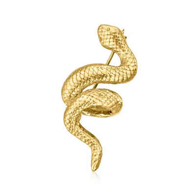 Ross-simons Italian 18kt Gold Over Sterling Snake Pin