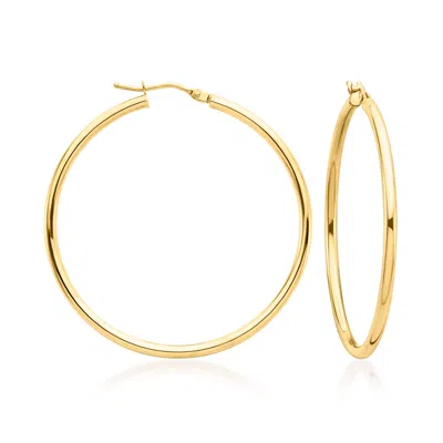 Ross-simons Italian 2mm 10kt Yellow Gold Hoop Earrings