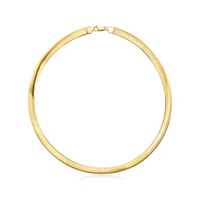 Ross-simons Italian 8mm 14kt Yellow Gold-plated Omega Necklace