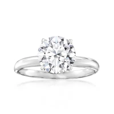 Ross-simons Lab-grown Diamond Solitaire Ring In 14kt White Gold