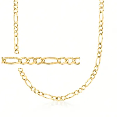 Ross-simons Men's 3.9mm 14kt Yellow Gold Figaro-link Necklace