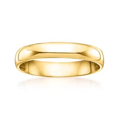 Ross-simons Men's 4mm 14kt Yellow Gold Band