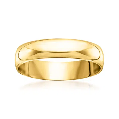 Ross-simons Men's 5mm 14kt Yellow Gold Band