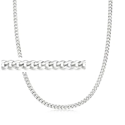 Ross-simons Men's 5mm Sterling Silver Curb-link Necklace