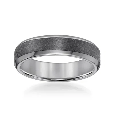Ross-simons Men's 6mm Tantalum Wedding Band In Silver