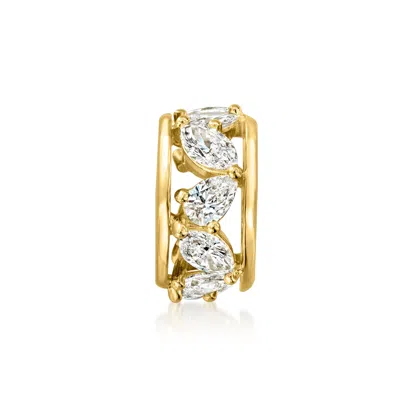 Ross-simons Multi-shaped Lab-grown Diamond Rolling Charm In 18kt Gold Over Sterling In Silver