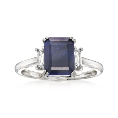 Ross-simons Sapphire Ring With . White Topaz In Sterling Silver In Purple