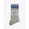 ROSTERSOX MENS ROSTERSOX TEAM BEAR RIBBED-INTARSIA COTTON-BLEND KNITTED SOCKS