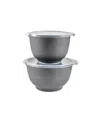Rosti Margrethe 2-piece Mixing Bowl Set In Pebble Black
