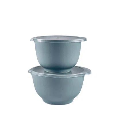 Rosti Margrethe 2-piece Mixing Bowl Set In Pebble Green