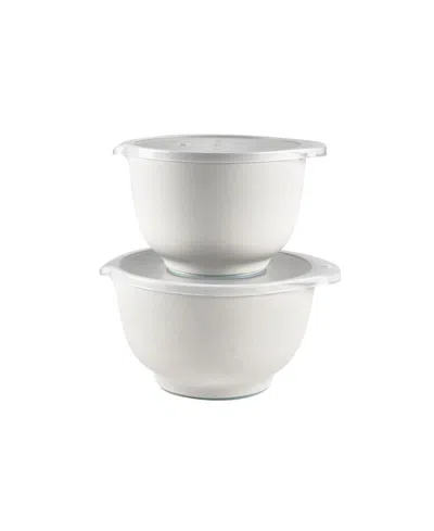 Rosti Margrethe 2-piece Mixing Bowl Set In Pebble White