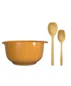 Rosti Margrethe 3-piece Bowl With Large Spoons In Curry