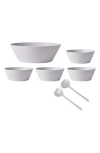 Rosti Mepal Bloom Salad Serving Set With Bowls In White