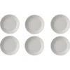 Rosti Mepal Bloom Set Of 6 Deep Plates In White