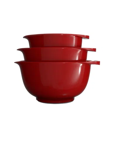 Rosti Victoria 3-piece Mixing Bowl Set In Red