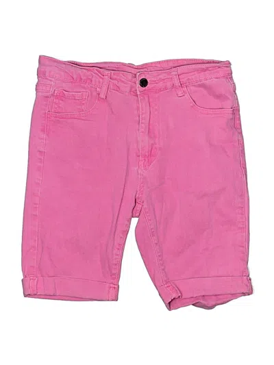Pre-owned Roswear Denim Shorts In Pink