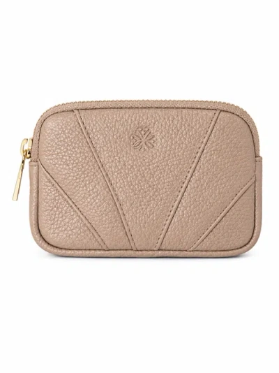 Roszuar Écrin Ameline Leather Essentials Pouch In Honey